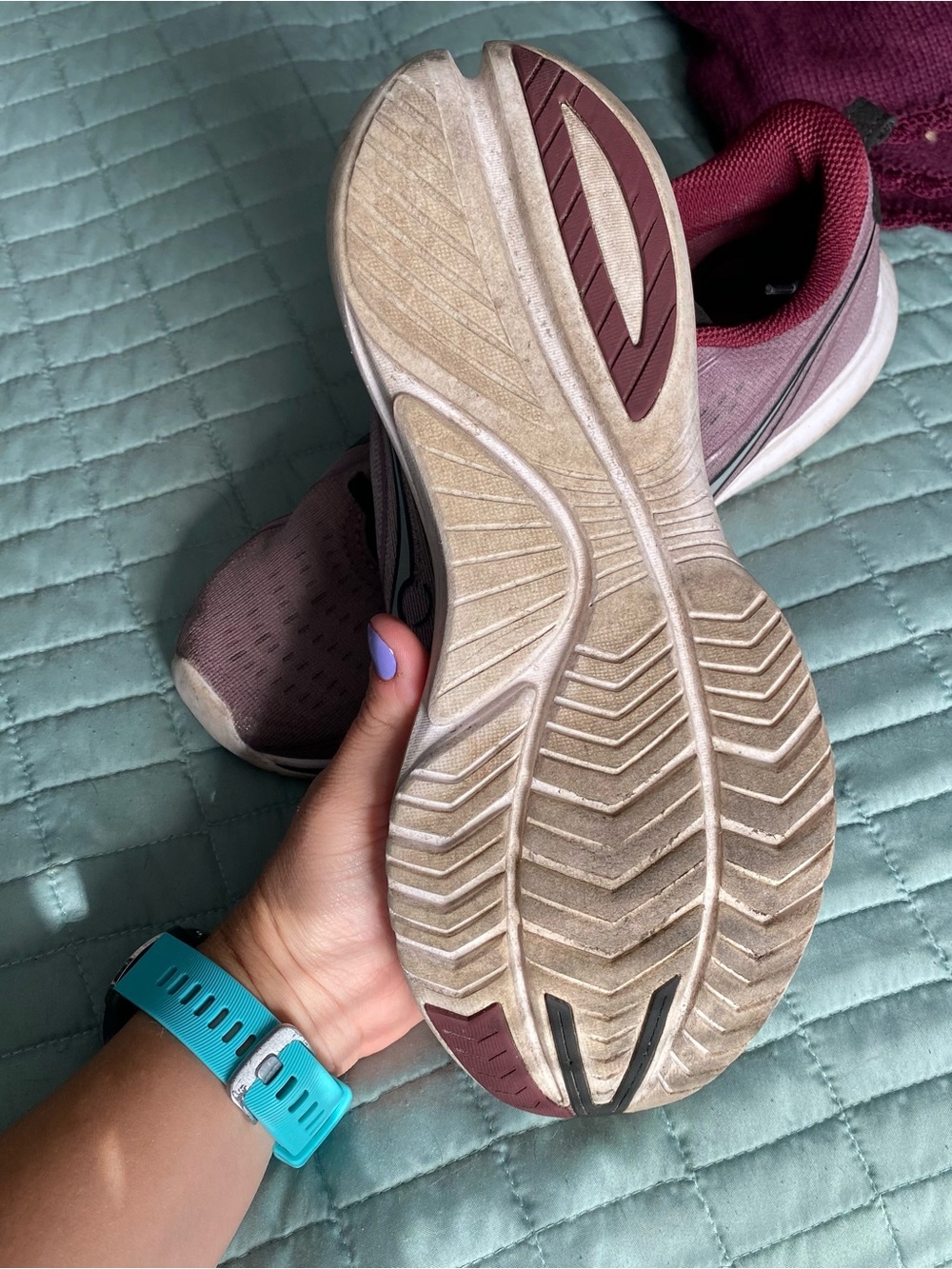 Saucony Women's Running Shoes in Dusty Mauve and Black - Picture 7 of 10